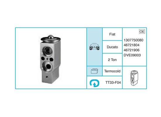FIAT Ducato Ekspansiyon Valf TT33-F04