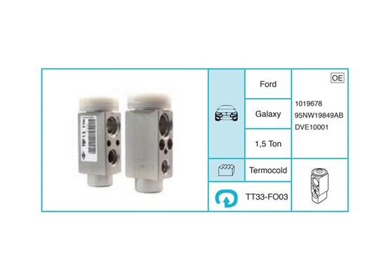 FORD Galaxy Expansion Valf TT33-FO03