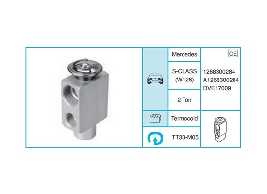 MERCEDES S-CLASS (W126) Expansion Valf TT33-M05