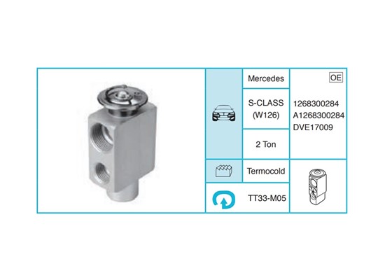 MERCEDES S-CLASS (W126) Ekspansiyon Valf TT33-M05