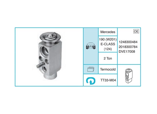 MERCEDES 190 (W201) E-CLASS (124) Expansion Valf TT33-M04