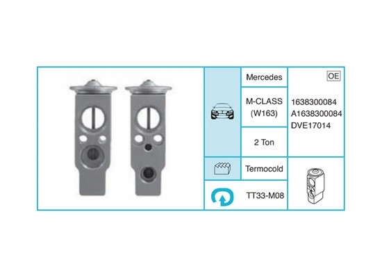 MERCEDES M-CLASS (W163) Expansion Valf TT33-M08