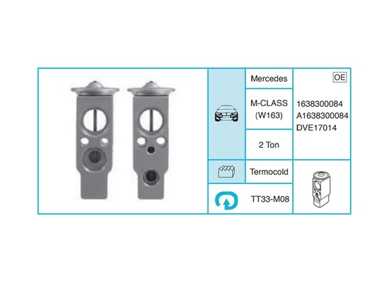 MERCEDES M-CLASS (W163) Ekspansiyon Valf TT33-M08