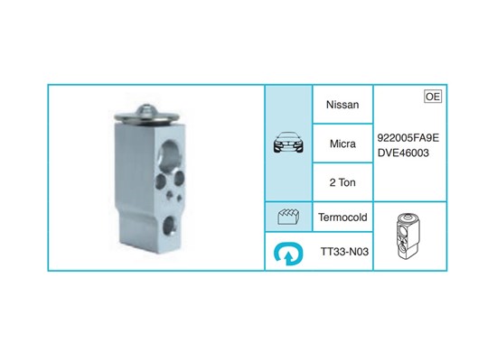 NISSAN Micra Ekspansiyon Valf TT33-N03