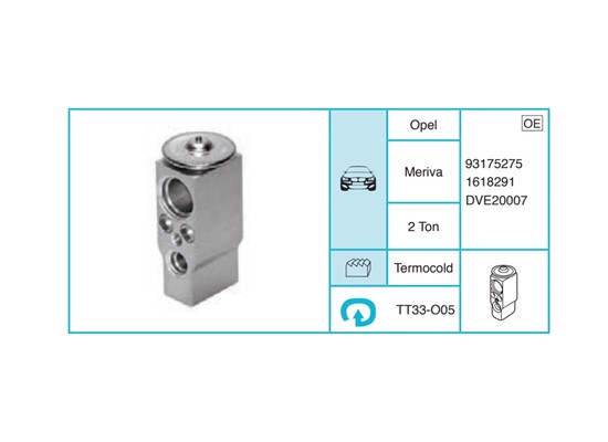 OPEL Meriva Ekspansiyon Valf TT33-O05