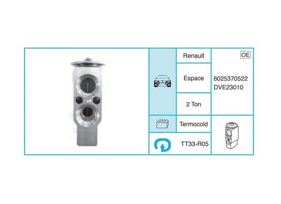RENAULT Espace Ekspansiyon Valf TT33-R05