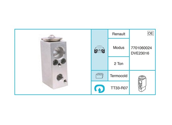 RENAULT Modus Ekspansiyon Valf TT33-R07