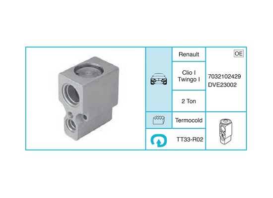 RENAULT Clio I Twingo I Ekspansiyon Valf TT33-R02