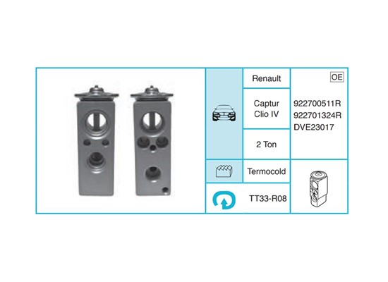 RENAULT Captur Clio IV Ekspansiyon Valf TT33-R08