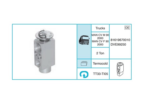 MAN CV M 90 2000 CV F 90 2000 Expansion Valf TT33-TI05