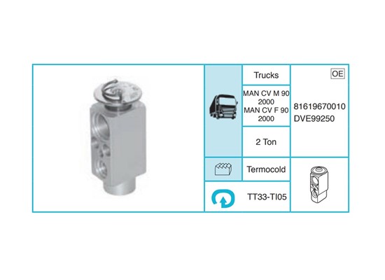 MAN CV M 90 2000 CV F 90 2000 Ekspansiyon Valf TT33-TI05