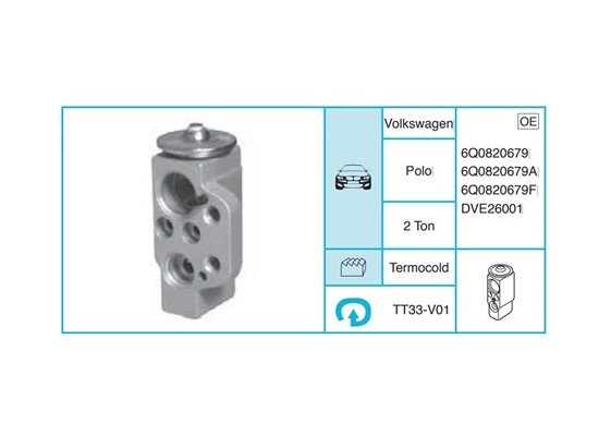 VOLKSWAGEN Polo Ekspansiyon Valf TT33-V01
