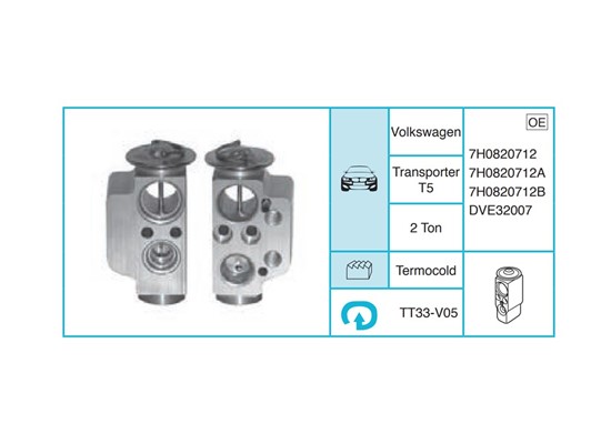 VOLKSWAGEN Transporter T5 Ekspansiyon Valf TT33-V05