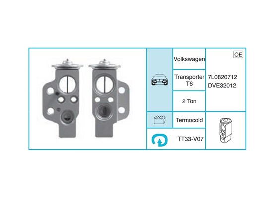 VOLKSWAGEN Transporter T6 Ekspansiyon Valf TT33-V07