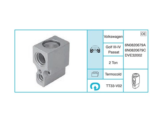 VOLKSWAGEN Golf III-IV Passat Ekspansiyon Valf TT33-V02