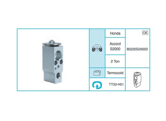 HONDA Accord S2000 Ekspansiyon Valf TT33-H01