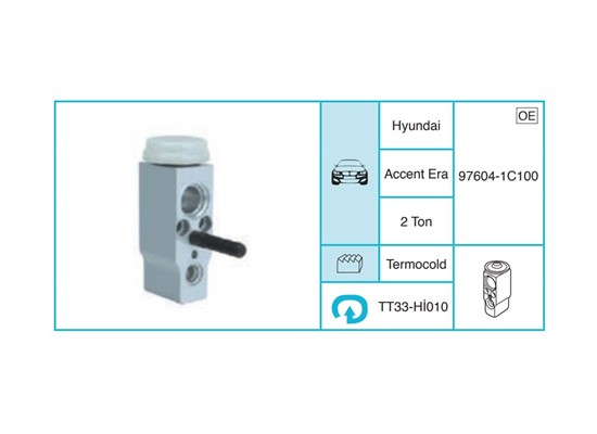 HYUNDAI Accent Era Ekspansiyon Valf TT33-Hİ010