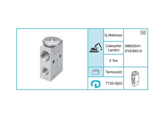 İŞ MAKİNASI & TRAKTÖR - Ekspansiyon Valf TT33-İŞ03