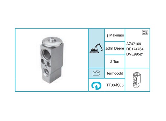 İŞ MAKİNASI & TRAKTÖR - Ekspansiyon Valf TT33-İŞ05