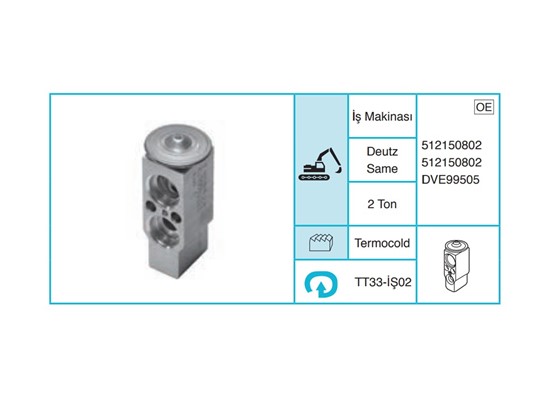 DEUTZ - Expansion Valf TT512150802 