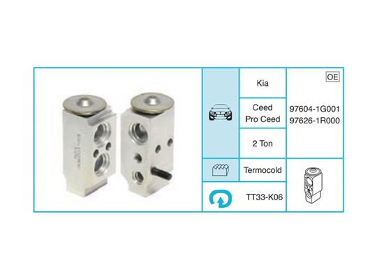 KIA Ceed Pro Ceed Expansion Valf TT33-K06