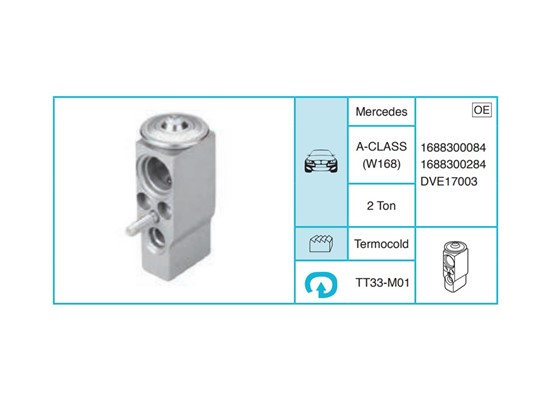 MERCEDES A-CLASS (W168) Ekspansiyon Valf TT33-M01