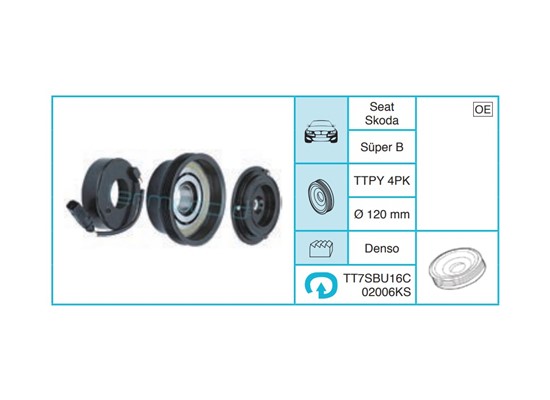 SEAT - Kasnak Seti TT7SBU16C02006KS