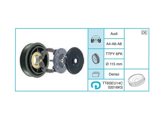 AUDI A4-A6-A8 Kasnak Seti TT6SEU14C02016KS