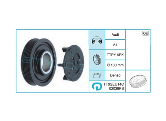 AUDI A4 Kasnak Seti TT6SEU14C02038KS