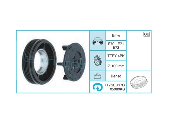 BMW E70 - E71 E72 Kasnak Seti TT7SEU17C05080KS