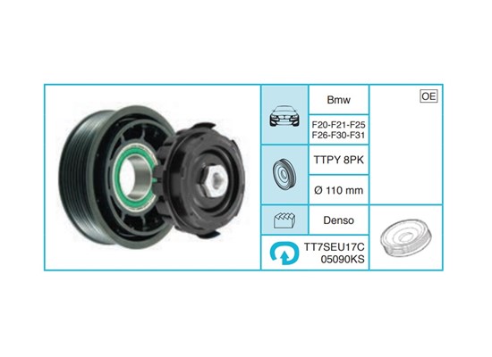 BMW F20-F21-F25 F26-F30-F31 Kasnak Seti TT7SEU17C05090KS