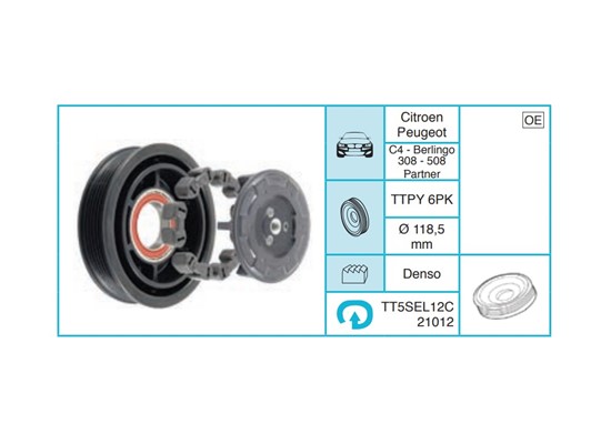 CITROEN C4 - Berlingo Kasnak Seti TT5SEL12C21012