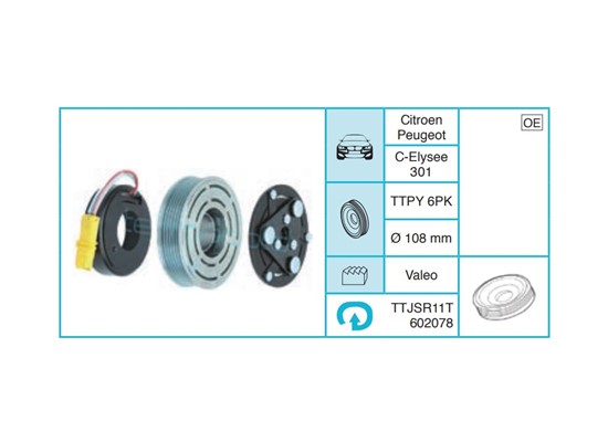 CITROEN C-Elysee Kasnak Seti TTJSR11T602078