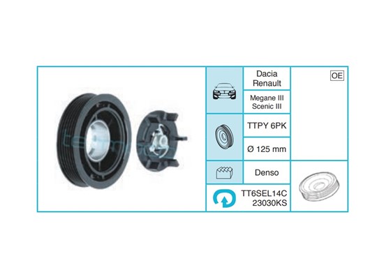 DACIA - Kasnak Seti TT6SEL14C23030KS