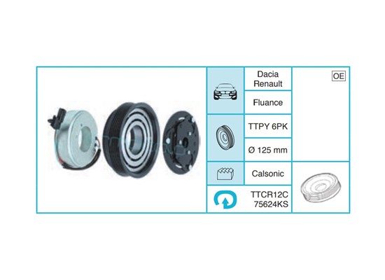 RENAULT Fluance Kasnak Seti TTCR12C75624KS