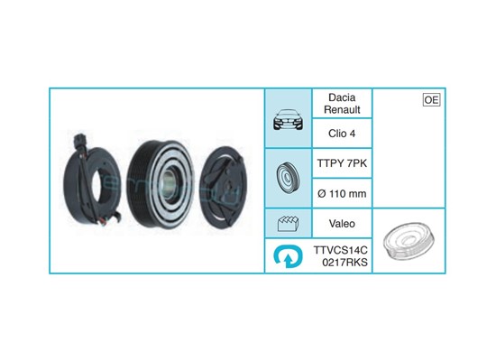 RENAULT Clio 4 Kasnak Seti TTVCS14C0217RKS