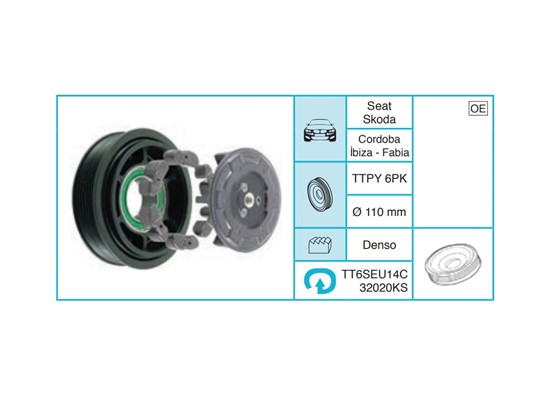 SKODA Fabia Kasnak Seti TT6SEU14C32020KS