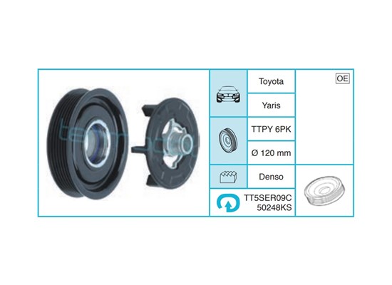 TOYOTA Yaris Kasnak Seti TT5SER09C50248KS