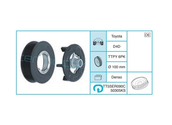 TOYOTA D4D Kasnak Seti TT5SER090C50305KS