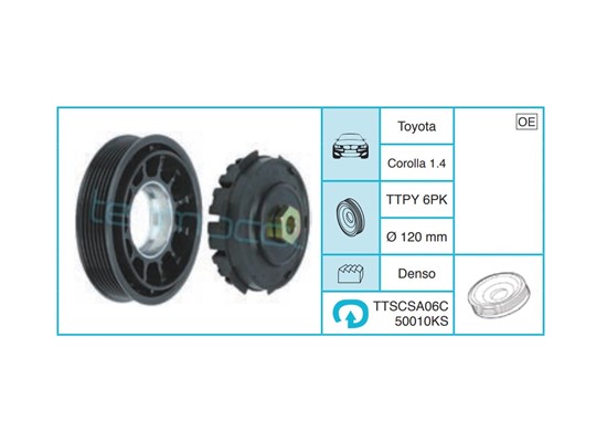 TOYOTA Corolla 1.4 Kasnak Seti TTSCSA06C50010KS