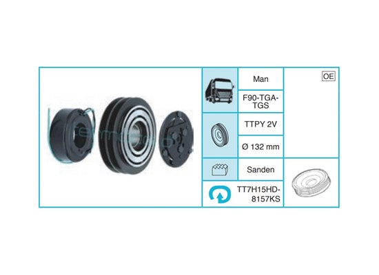 MAN F90-TGA TGS Kasnak Seti TT7H15HD8157KS