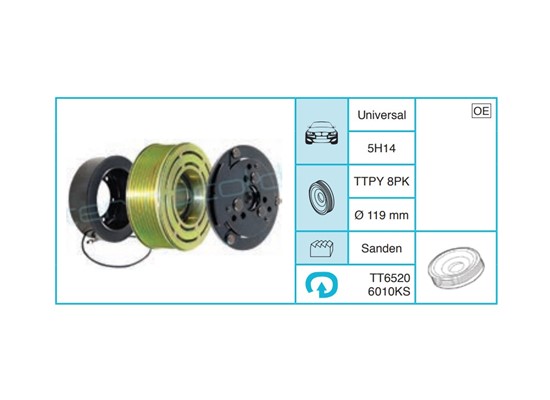 UNIVERSAL 5H14 Kasnak Seti TT65206010KS