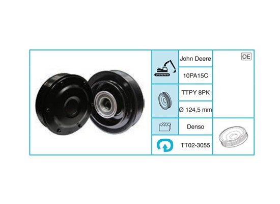 İŞ MAKİNASI & TRAKTÖR John Deere Kasnak Seti TT02-3055