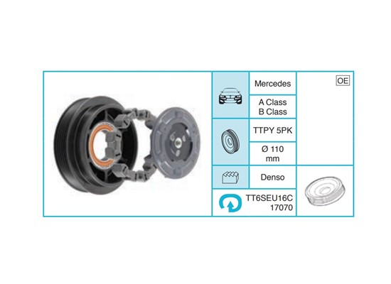 MERCEDES A Class B Class Kasnak Seti TT6SEU16C17070