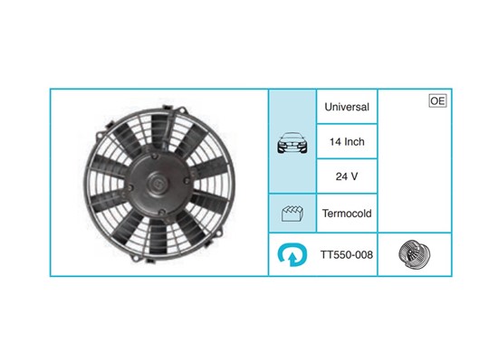 UNIVERSAL 10 Inch 12V Fan TT550-008