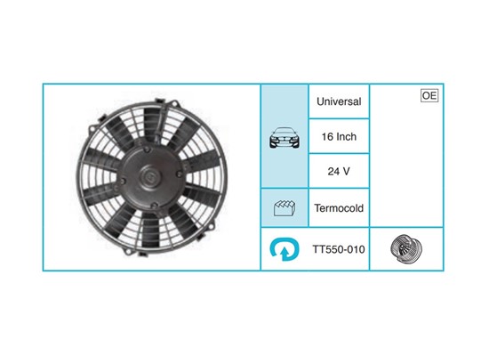 UNIVERSAL 10 Inch 12V Fan TT550-010