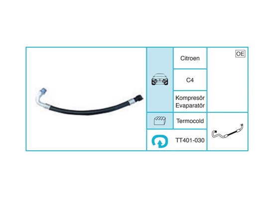 CITROEN C4 Hortum TT401-030