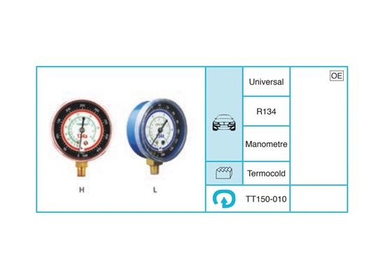 UNIVERSAL R134 Servis Ekipmanları ve Aksesuarlar TT150-010