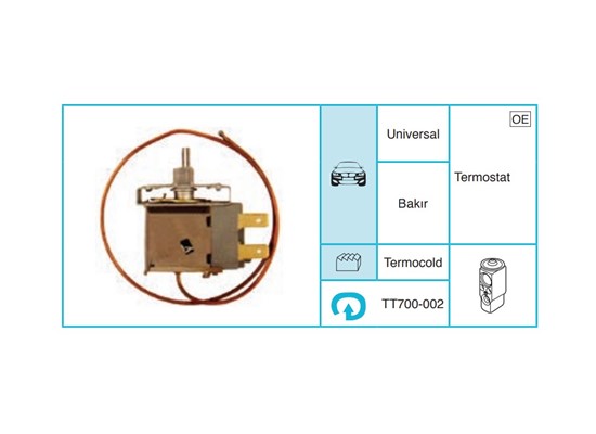 UNIVERSAL 700-002 Denge Valfi ve Termostat TT700-002