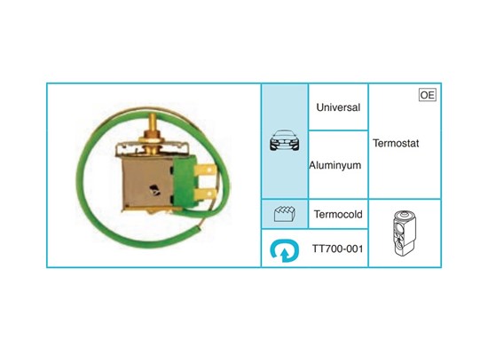 UNIVERSAL 700-001 Denge Valfi ve Termostat TT700-001